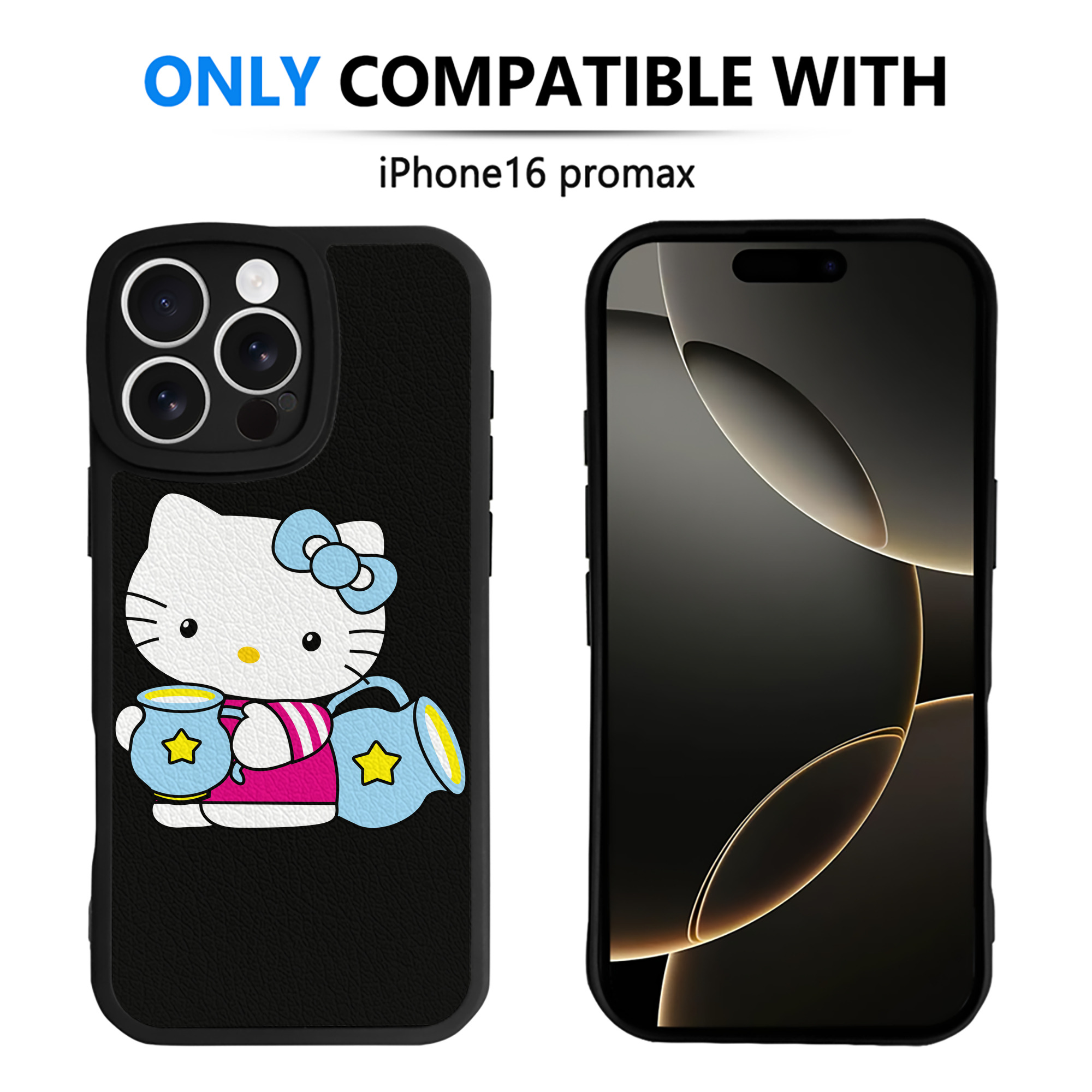 （画像用） Hello Kitty ハローキティ 【iPhone 16シリーズ対応】シリコンスマホケース（レザー調） 材質：シリコン